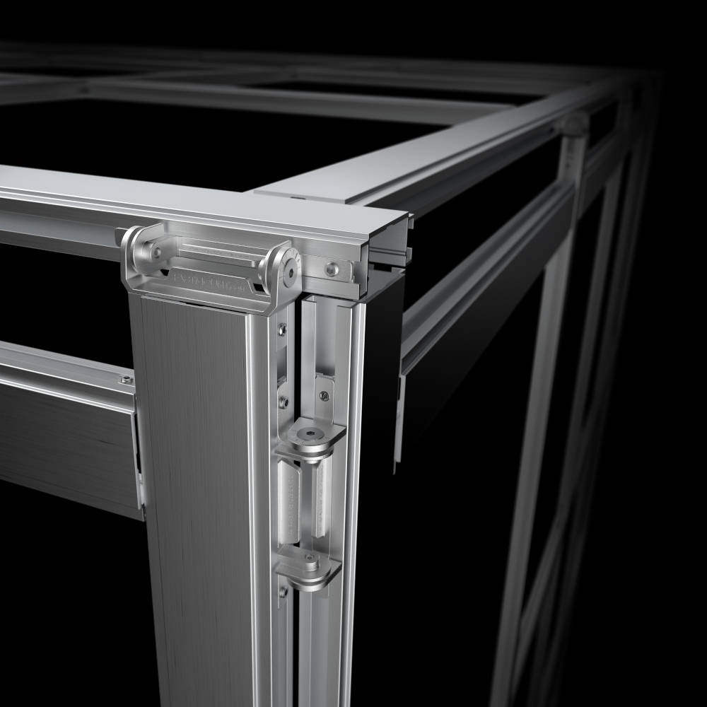 Image of Stratlock® panel mounting clip range for building panel mounting systems on curved walls