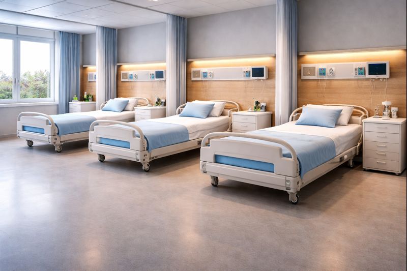 Hospital bed head panel design ideas for modern healthcare environments